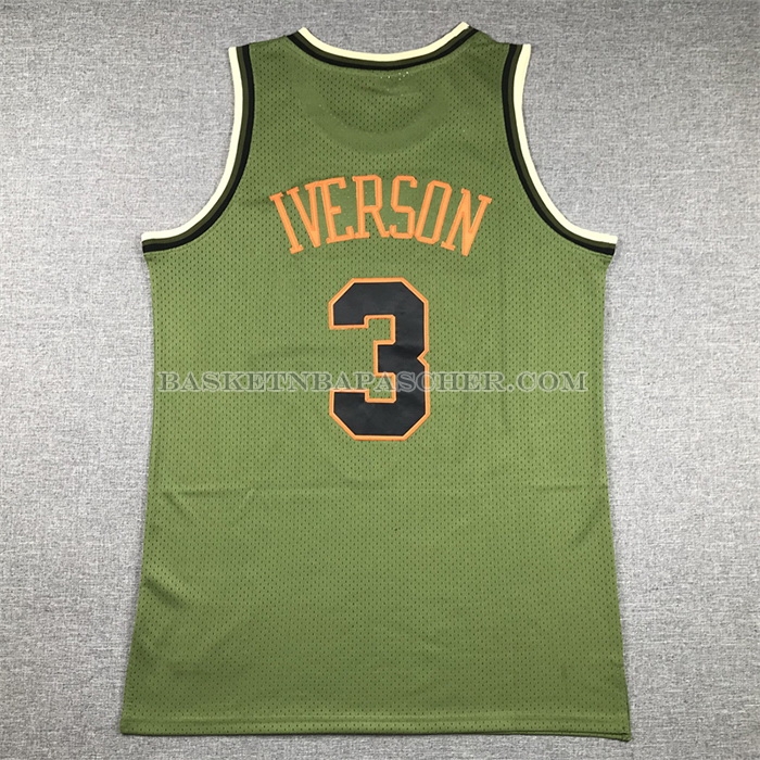Maillot Philadelphia 76ers Allen Iverson NO 3 Mitchell & Ness 1996-97 Vert